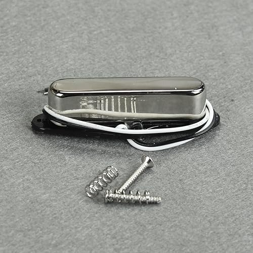 Miniatura 5 de FLEOR Alnico 5 pastillas de guitarra Single Coil TL Neck Pickup Chrome para TL estilo guitarra pastillas parte
