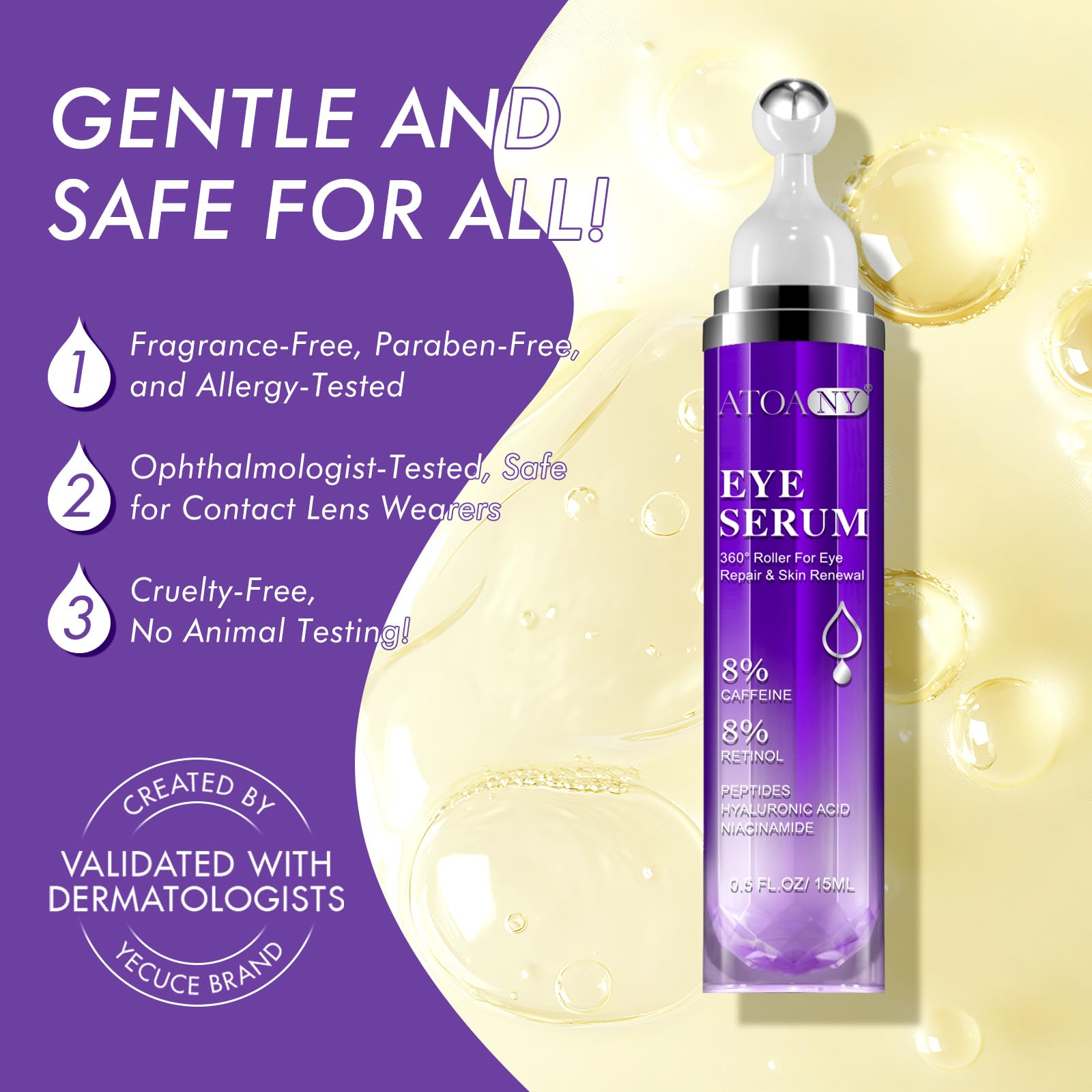 Amazon.com: Eye Treatment Serum - 8% Caffeine & Retinol