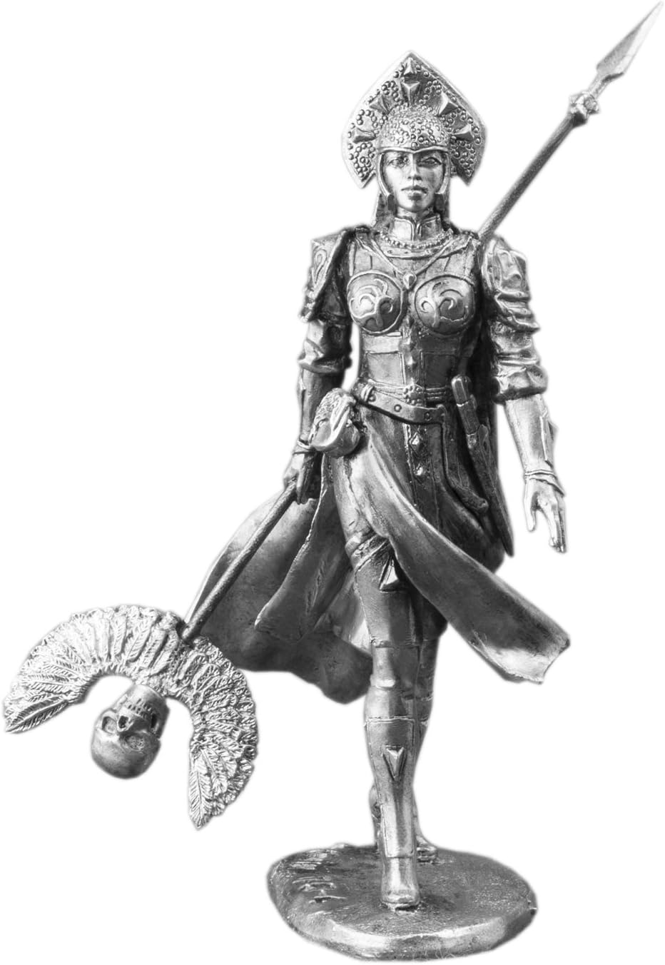 Wizard Girl Warrior Female Statue UnPainted 75mm Action Figures Girl Toy Soldiers Size 1/24 Scale Collectible Figurines 75-04