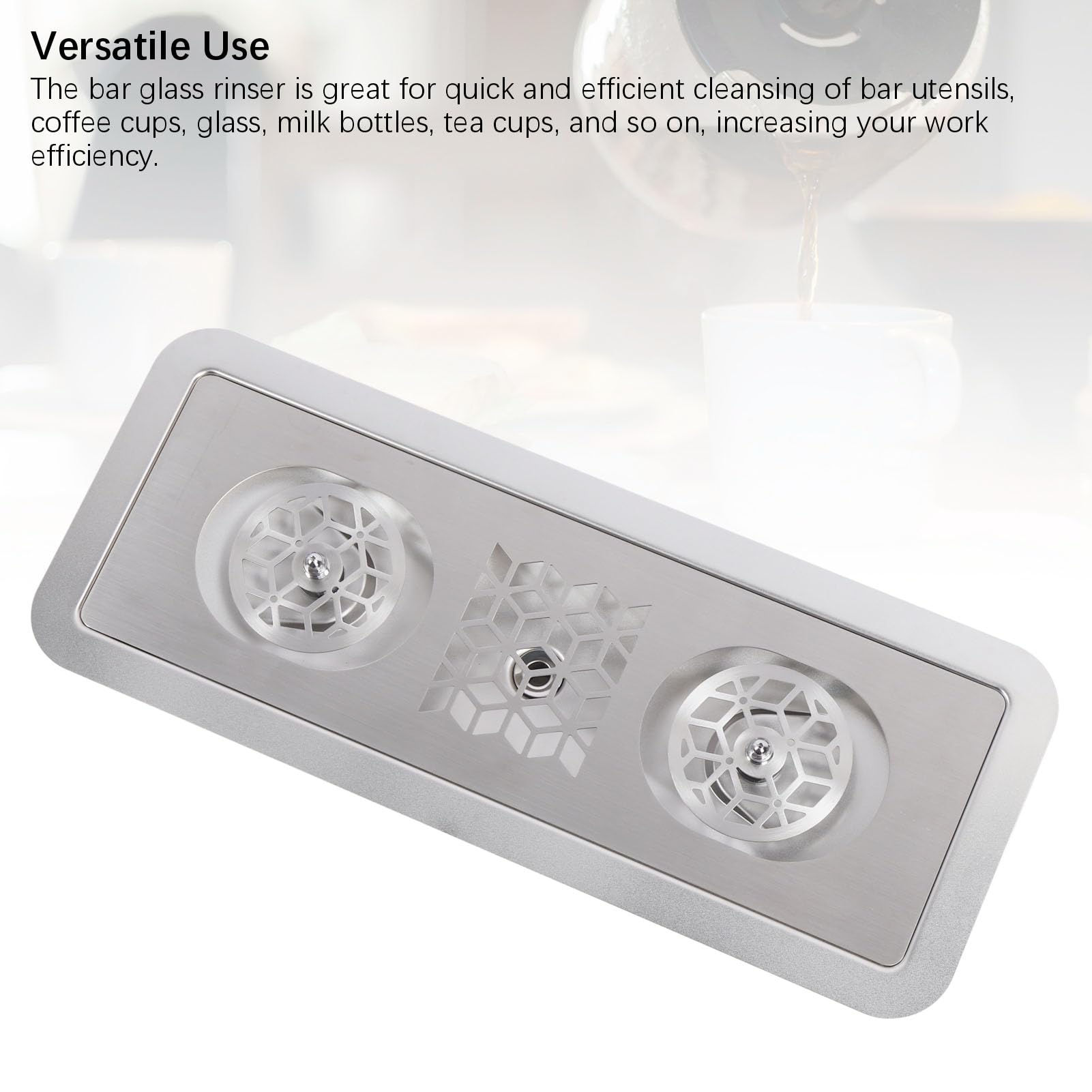 Glass Rinser for Sink, Glass Rinser Automatic Cup Washer, Household Commercial Glass Washers for Coffee Shop