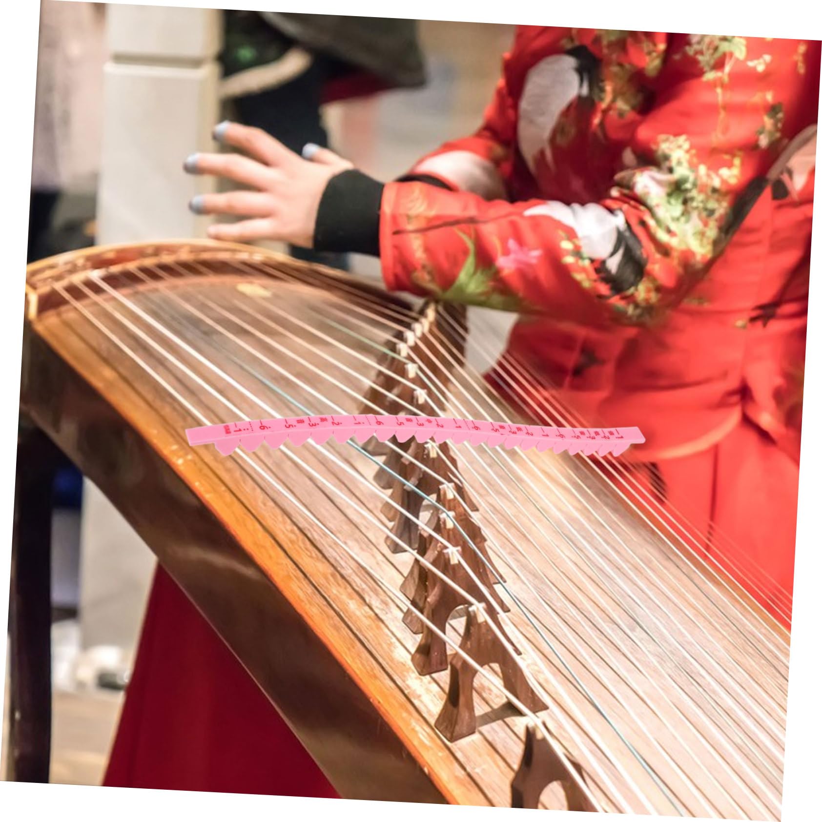 Mikinona Dämpfungsstreifen mit Stabilität und Leichtem Design aus Silikon Guzheng als Schwacher Gürtel für Praxis und Aufführungen Universell Einsetzbar