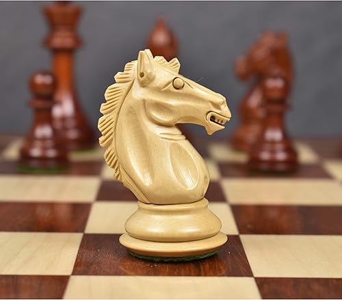 Miniatura 6 de RoyalChessMall - Juego de piezas de ajedrez ponderadas exclusivo de Alban Staunton - Bud Rose Wood- 4 reinas