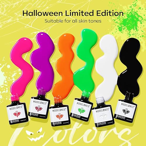 Vista 151 de Modelones - Set de esmaltes de uñas de gel, otoño, invierno, 6 colores, tono nude, esmalte de gel marrón, beige, caqui, juego de esmalte de uñas Un