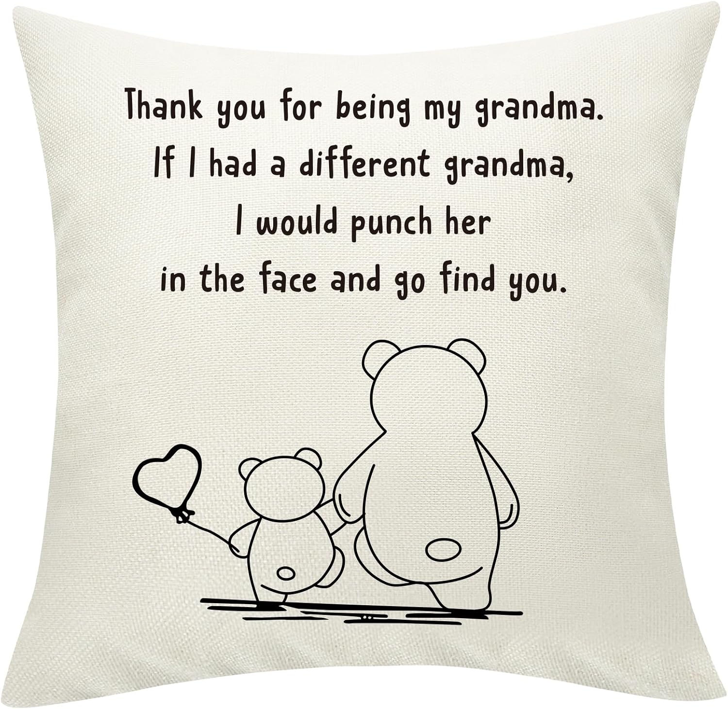 Sunia Preserved Flower Rose Birthday Gifts for Women +Grandma Throw Pillow Cover Gift 18x18 Inch