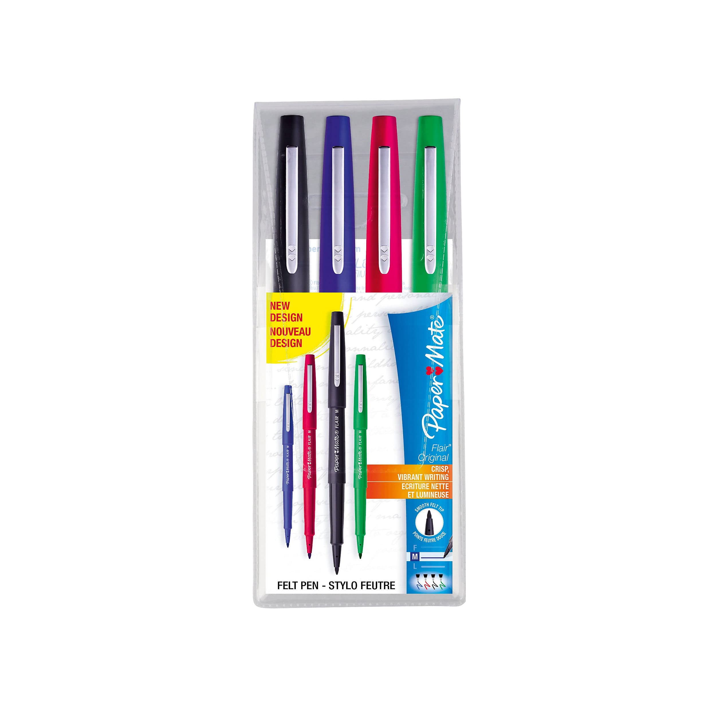 Paper Mate Flair Stylos Feutres | Feutres De Coloriage Sans Fuite à Pointe Moyenne (0,7 Mm) | Idéal Pour écrirecoloriage (adultes Et Enfants)scrapbookingetc. | Couleurs Tropical | Lot De 16