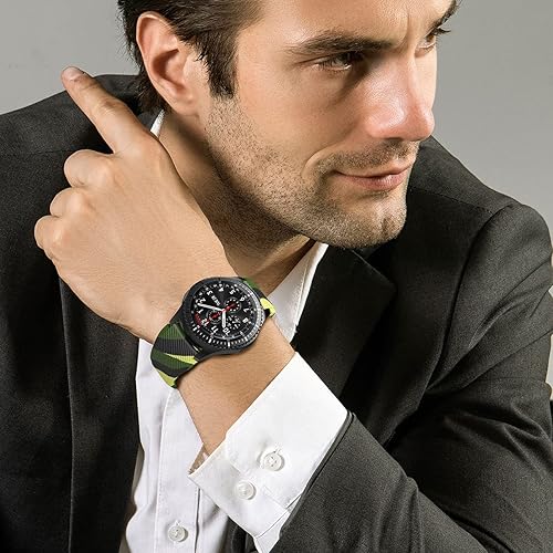 Miniatura 4 de TOOLAIK Correa de reloj de 0.866 pulgadas compatible con Samsung Galaxy Watch 3 de 1.772 pulgadasGalaxy Watch 1.811 pulgadasGear S3 FrontierClassic,