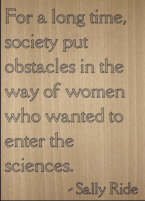 Pour Une Duree De Temps Societe Mettre Obstacles Citation Par Sally Ride Grave Au Laser Sur Plaque En Bois Dimensions 3 X 25 4 Cm Amazon Ca Maison