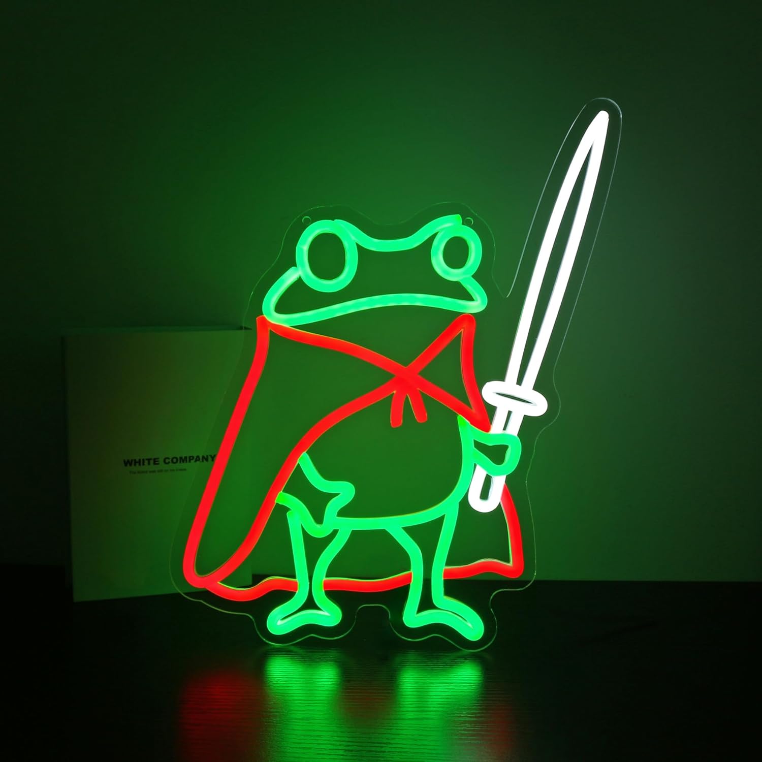 Frog Neon Sign Cute Neon Signs for Wall Decor Green Red Neon LED Sign for Man Cave Room Home Party Birthday Bar Signs - USB Powered - Image 5