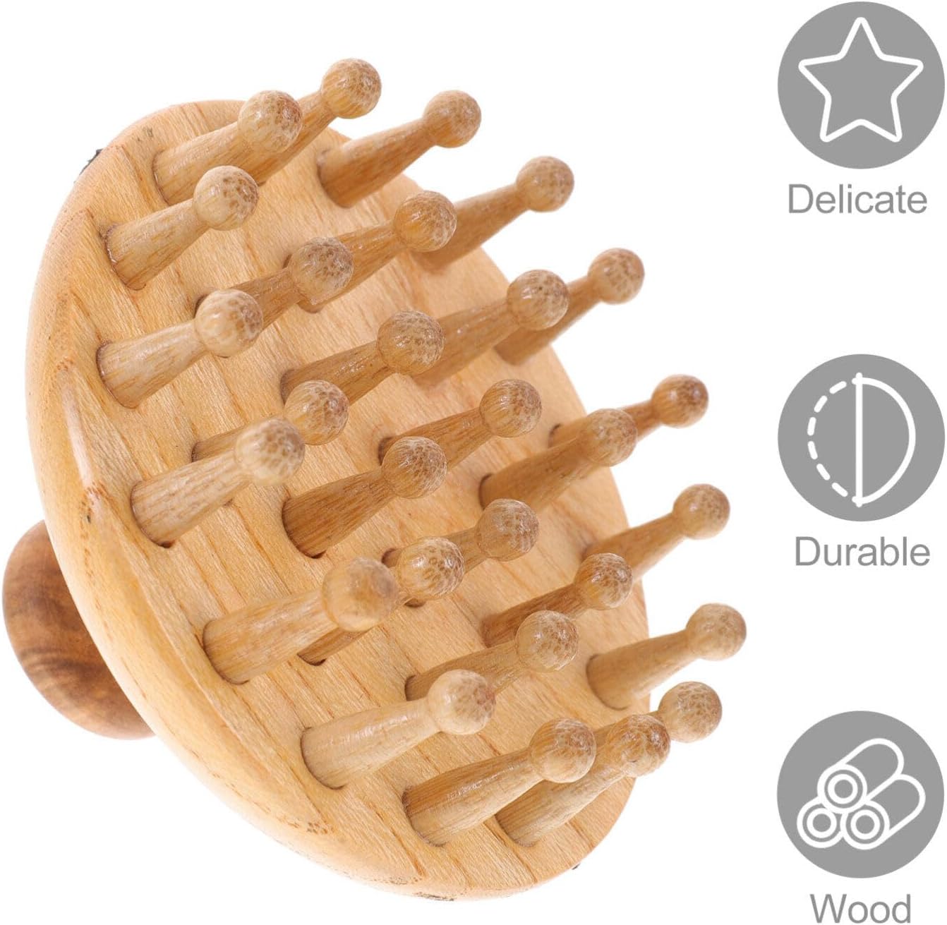 GLEAVI Wooden Massage Comb Wooden Scalp Brush Wood Massage Tool Hair Scalp Massager Comb