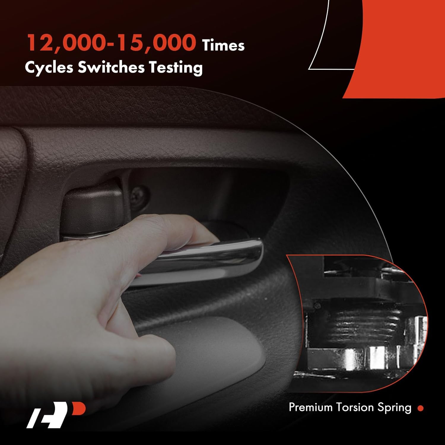 A-Premium Front Left Driver Side Interior Door Handle Compatible with Toyota Celica 2000-2005, Black Housing with Chrome Lever, Replace# 69206-20180-C0