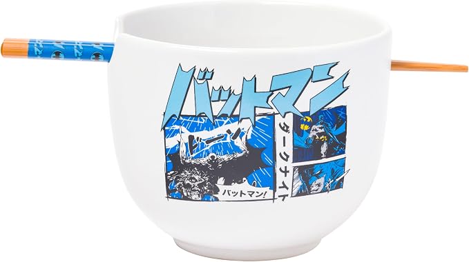 Silver Buffalo DC Comics Batman Ramen Noodle Rice Bowl