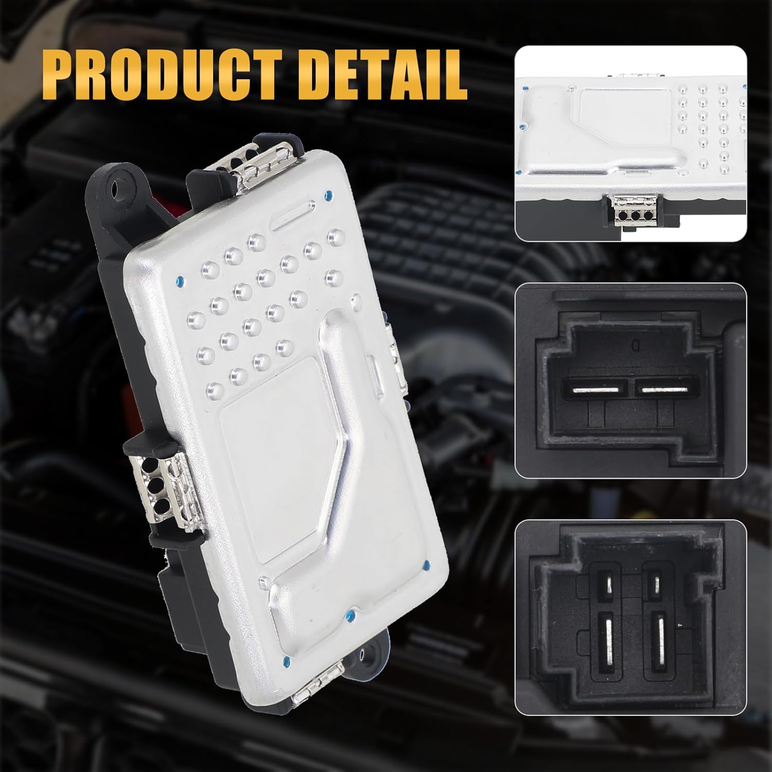 Blower Motor Resistor Compatible with Mercedes-Benz C250 2010 2011 2012 2013 2014 2015 C300 C350 E250 E350 E400 E550 GLK250 GLK350 CLS400 CLS550 C63 CLS63 AMG Replace# A2128702110 RU884 973-107