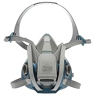 Vista 1 de 3M Respirador reutilizable de medio rostro, diseño rugoso, Quick Latch, L, grisverde azulado, 1