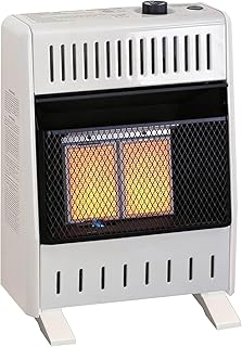 ProCom ML100TPA-B Ventless Propane Gas Infrared Space Heater with Thermostat Control for Home and Office Use, 10000 BTU, H...