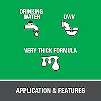 Vista 5 de Oatey 30876 Cemento de PVC transparente resistente, 16 oz