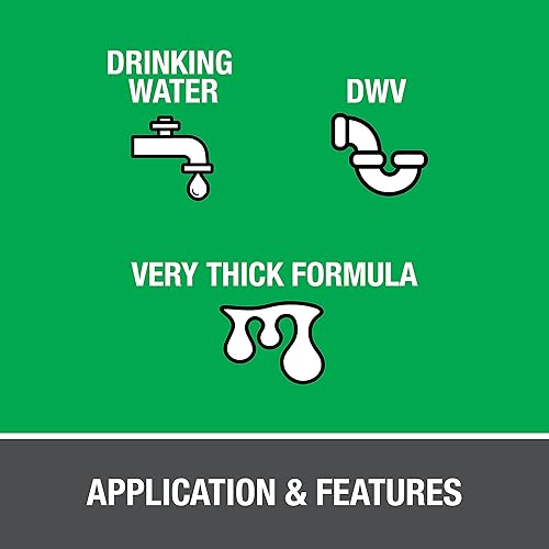 Miniatura 5 de Oatey 30876 Cemento de PVC transparente resistente, 16 oz