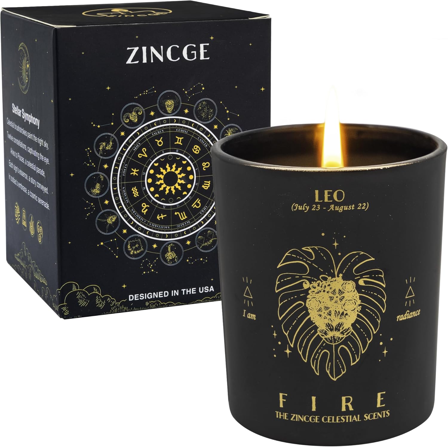 Leo Zodiac Candle | Warm Light for the Bold and Brilliant