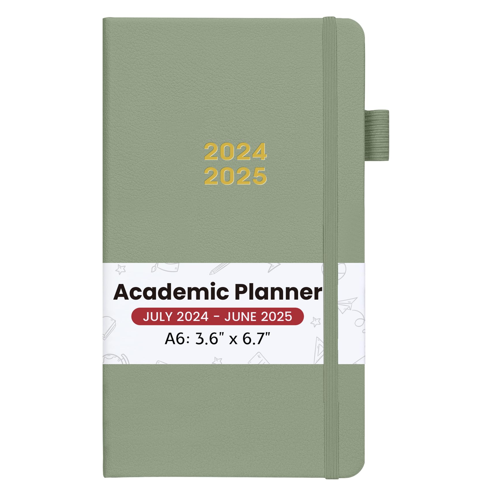 2024-2025 Academic Planner for Purse - Weekly & Monthly Planner from July 2024 to June 2025, Academic Year Calendar, Pocket Size Planner (3.7" x 6.6") - Forest
