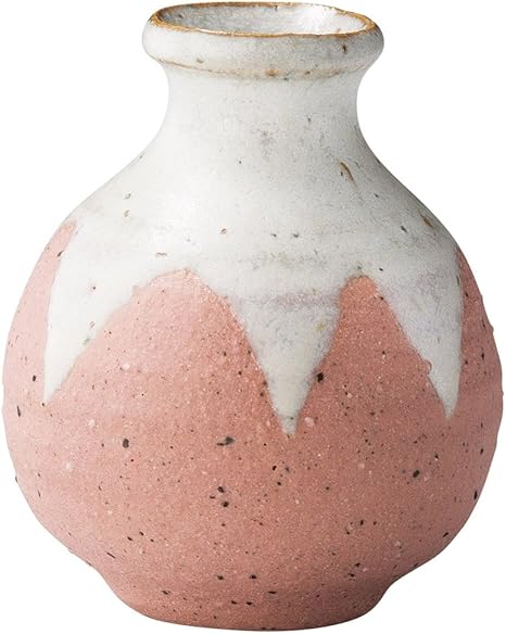信楽焼 へちもん 花瓶 フラワーベース 一輪挿し 徳利型 ピンク 陶器 Mr M122 ホーム キッチン オンライン通販