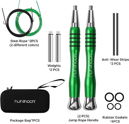 Miniatura 4 de Cuerda de saltar de alta velocidad  Diseño autobloqueante sin tornillo, cuerda de saltar pesada, rotación rápida de 360, diseño texturizado de