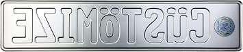Custom German License Plate (Custom Plate with Frame)