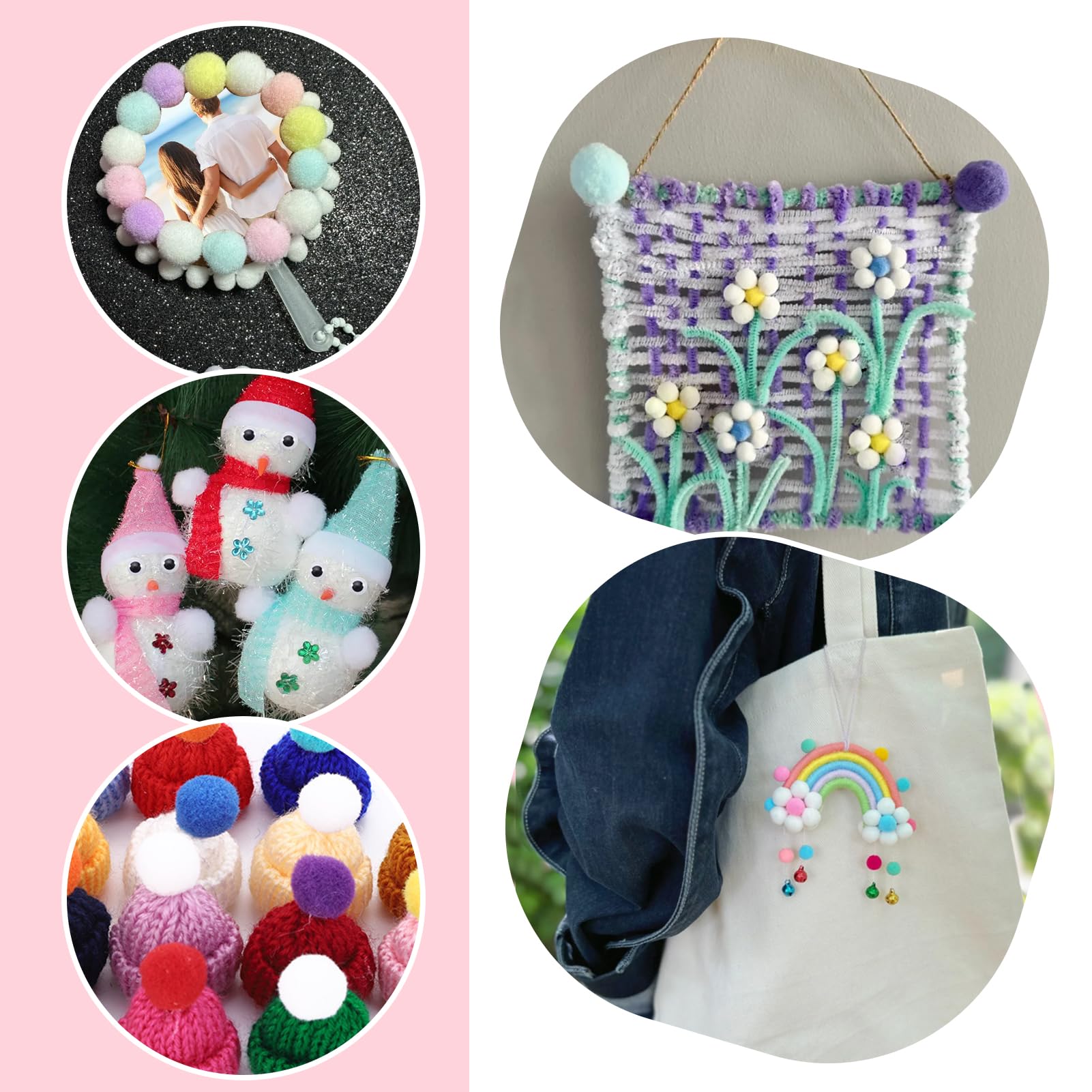 pompom.38様 リクエスト 7点 まとめ商品 Amazon.com: WAU Craft Pom Pom Balls - 100pcs 1.5 inch