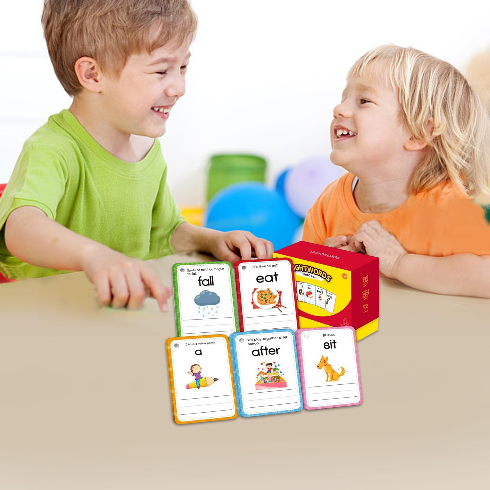 Cartes Flash Mots Fréquents Fournitures pour Le Développement De