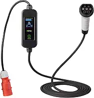 Carregador Carro Elétrico Portátil 11 Kw 380v - C/Tela Lcd