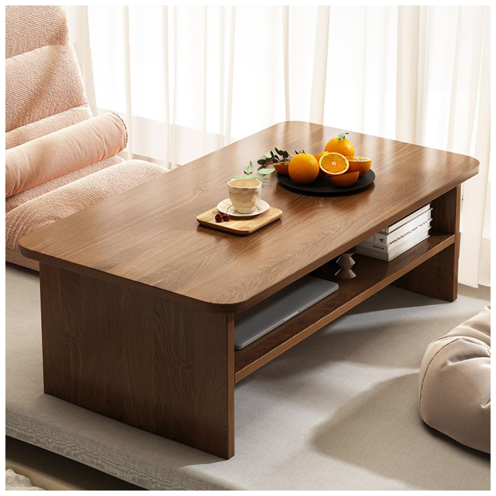 Amazon.com: TXGJWRA Japanese Style Double Layered Coffee Table