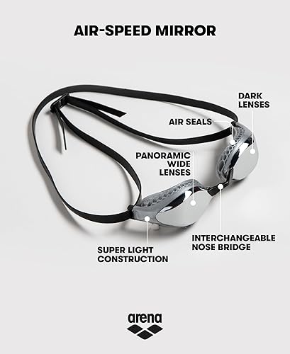 Miniatura 3 de ARENA Unisex Adult Air-Speed Anti-Fog Racing Swim Goggles for Men and Women Air Seals Technology for Superior Comfort