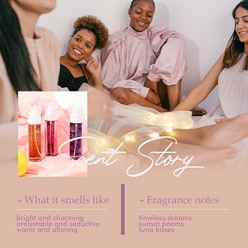 AQUA BLANCE Womens Body Spray, Fragrance Mist Gift Set, Body Spray for Women, Pack of 3, Each 3.4 Fl Oz, Total 10.2 Fl Oz, Dreams