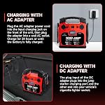Car Battery Jump Starter with Air Compressor Portable Tire Inflator,260PSI 1000Amp Battery Booster Jumper Box(Up to 5L Gas or 5L Diesel) Power Station 12V DC Outlet USB Port,LED Light