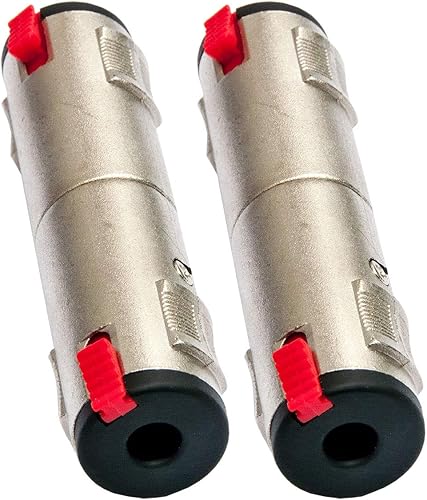 2er Set deetech Adapter 6 3mm Klinkenbuchse mono 6 3mm Klinkenbuchse stereo