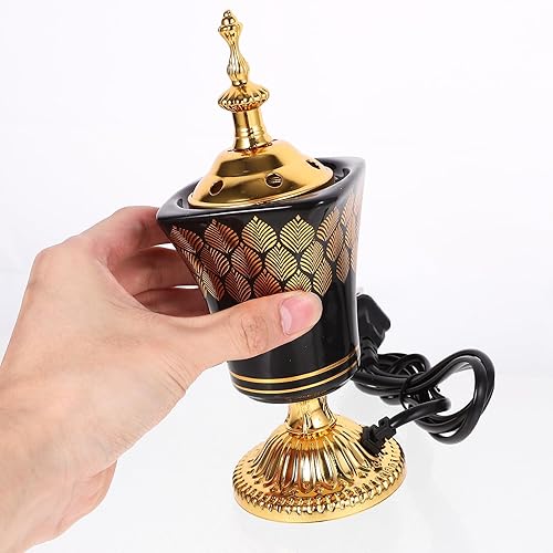 Miniatura 6 de Quemador de incienso eléctrico, estilo Oriente, quemador de aroma, quemador de hierro, aromaterapia, soporte de incienso, quemador de incienso de