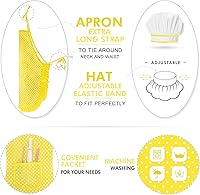 Vista 11 de Regalos para niñas de 2 a 8 años, juego de disfraz de chef para niñas, delantal para niñas, regalos de cumpleaños, Navidad, relleno de calcetines