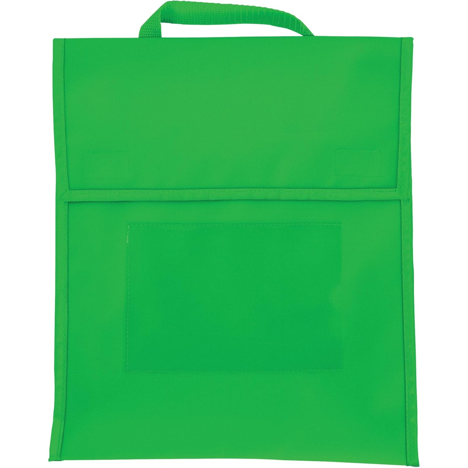 Really Good Stuff Book Pouch - 6 Pack - Water Resistant- Send Home Books and Homework in Durable Fabric Book Bag - Stitched-On Handle, Clear Name Tag Pocket, Medium Grouping Colors