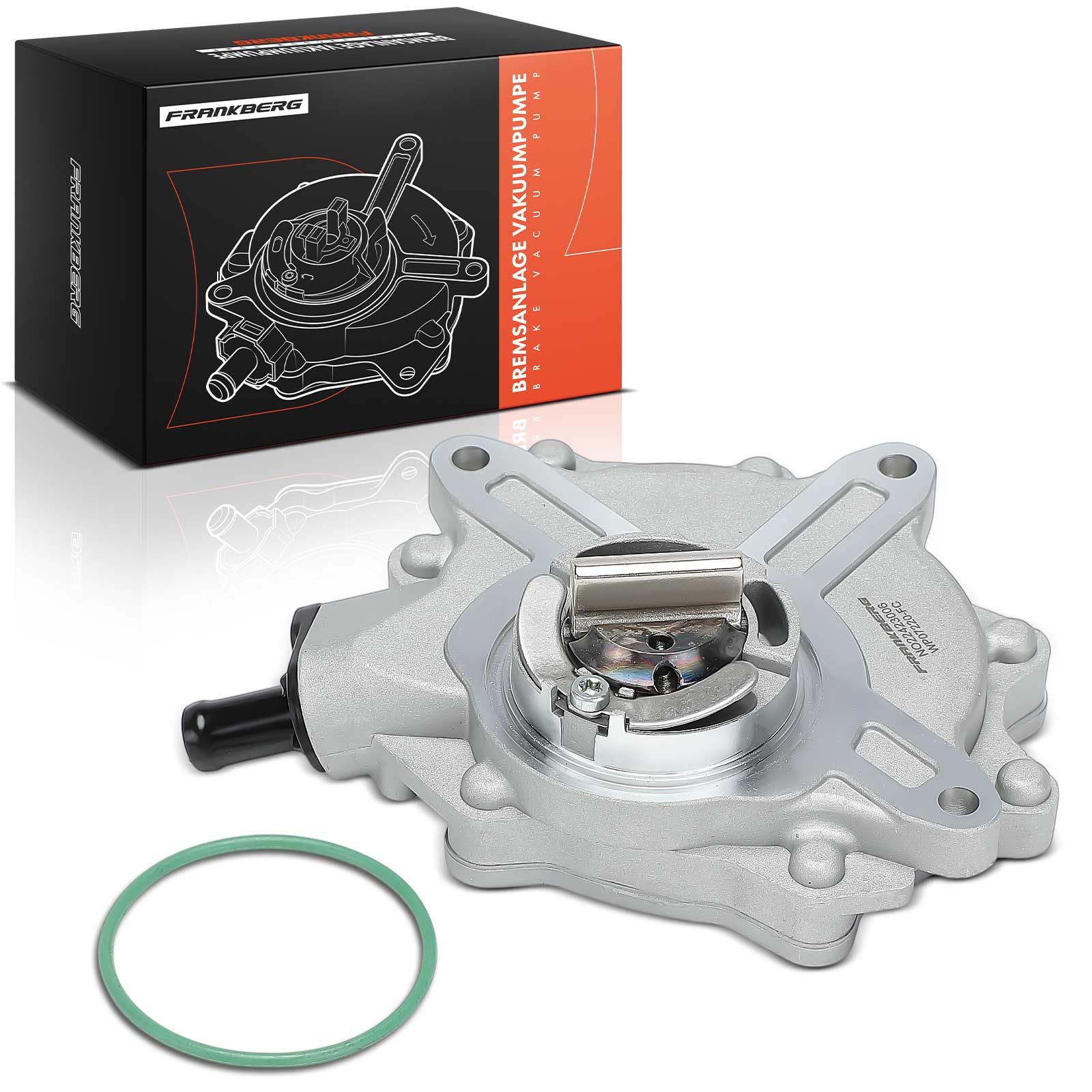 Frankberg Pompa del vuoto per impianto frenante pompa del vuoto | Compatibile con: Serie 3 E46, Serie 1 Cabrio E88, Serie 3 Cabrio E46, Serie 3 Coupé E46, Serie 5 E60