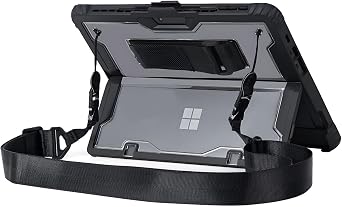 for Microsoft Surface Pro 13inch 12th2026 Pro11 Pro10 Pro9 Case 2024/2022, Thicken and Rugged Protective Cover, Compatible Keyboard Cover, Including Hand Strap Shoulder,Black