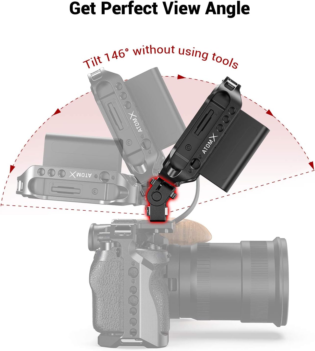 SMALLRIG Monitor Mount EVF Holder Support with Locating Pins for ARRI Standard - 2174