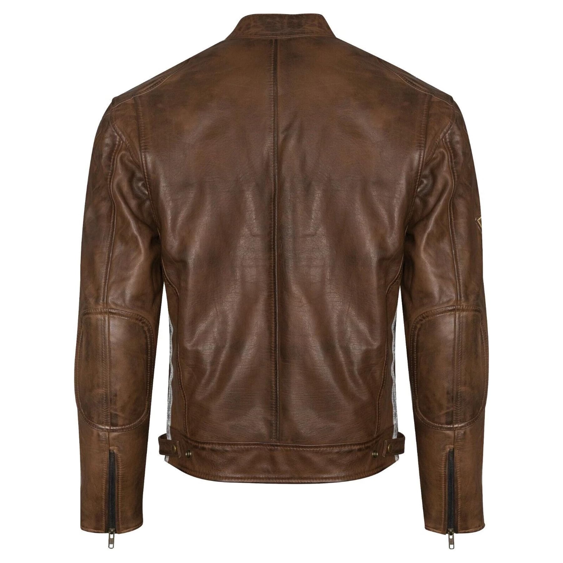 Giubbotto Moto in pelle da Uomo ASPIDEX Vintage Custom & Café Race Stile Harley