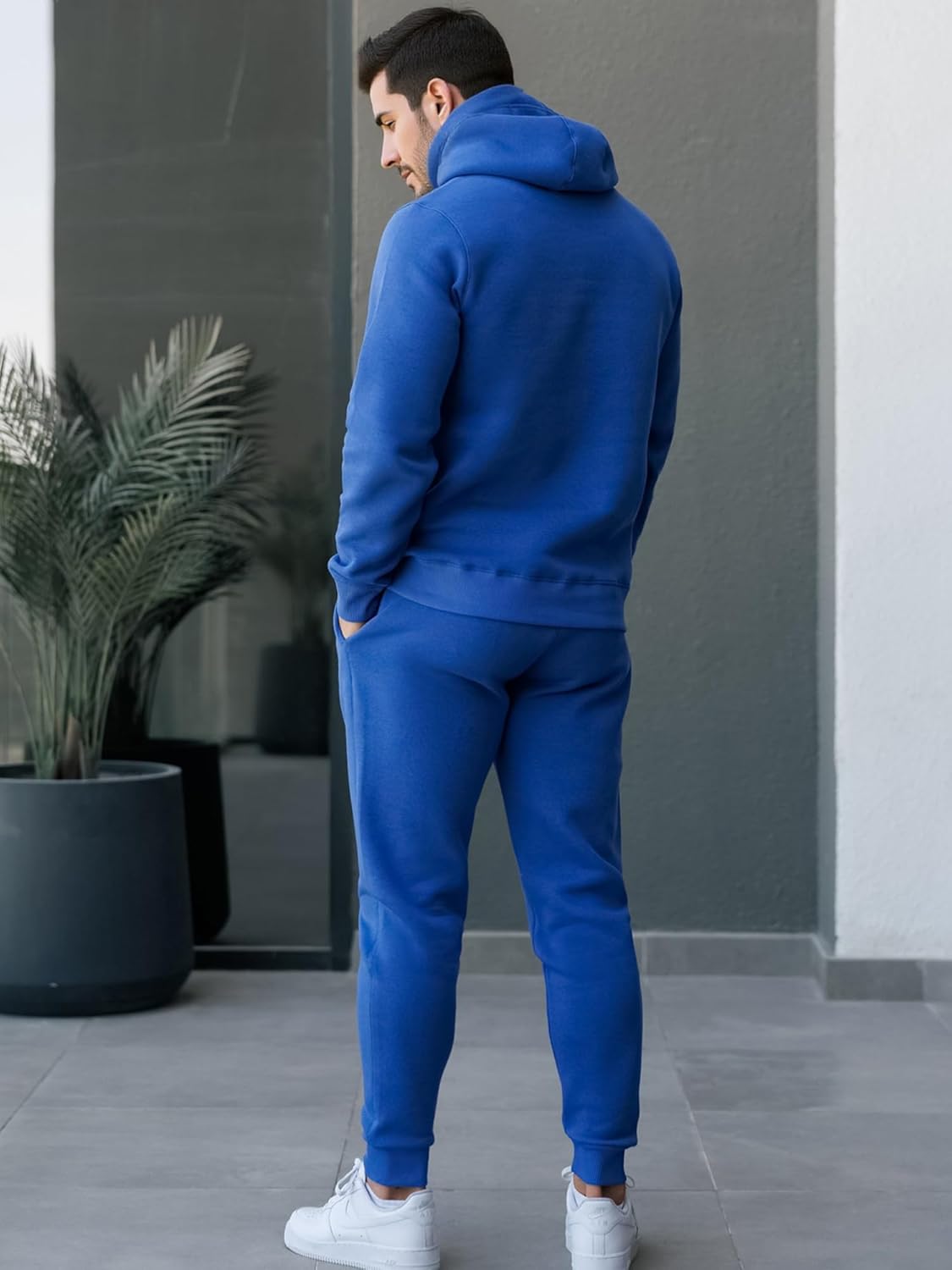 Sweat Suits Men Jogging Tracksuits 2 Piece Set Casual Athletic Hoodie And Sweatpants Outfits - Image 4