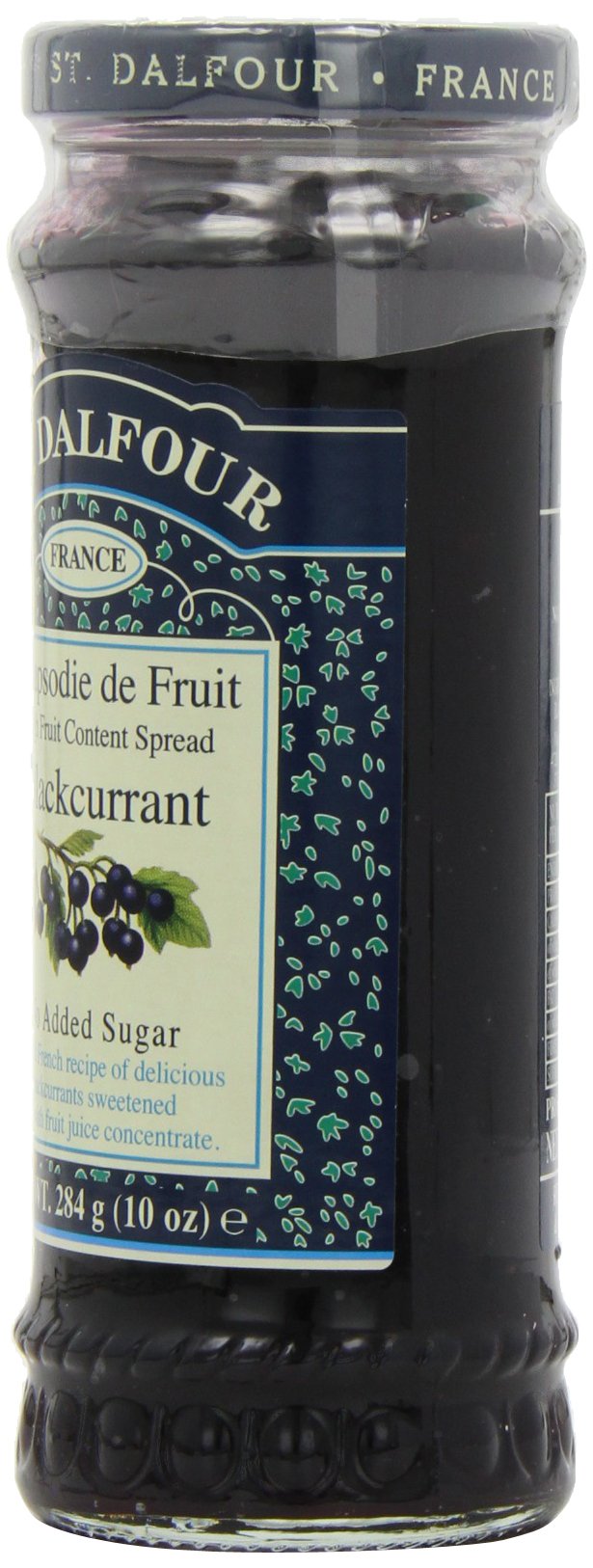 St Dalfour Blackcurrant Fruit Spread 284 g (Pack of 6)