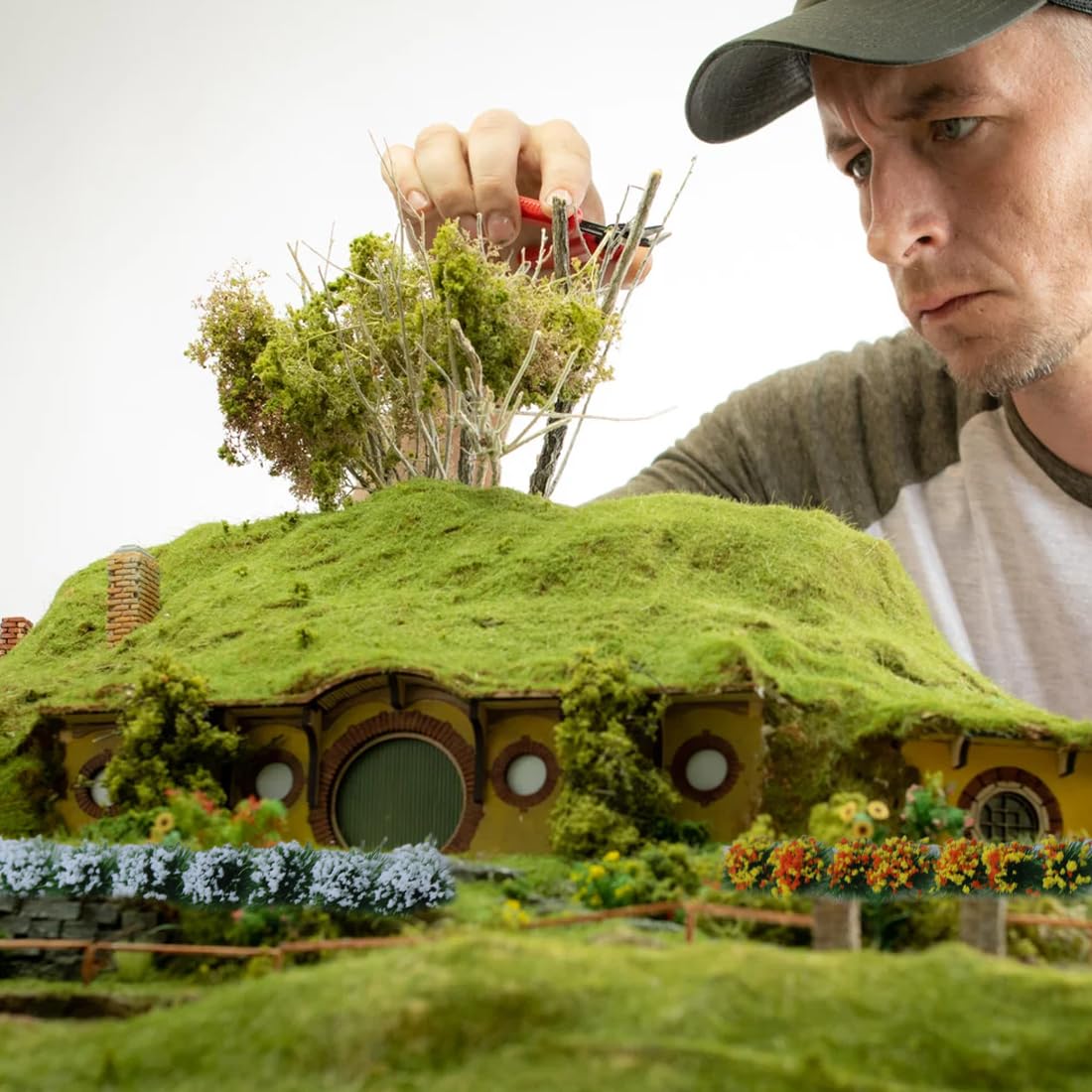 Paesaggi Ciuffi D'Erba Modello Erba Statica Ciuffo Erba Ferroviaria Erba Modellismo Cespugli di Fiori Utilizzato per La Decorazione del Giardino di Paesaggio Ferroviario, 35 Pezzo