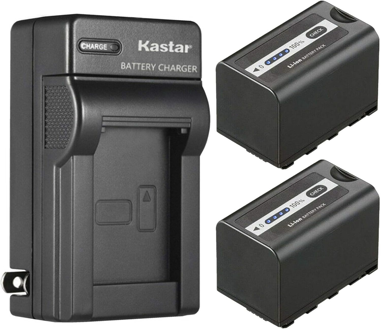 Kastar 2-Pack Battery and AC Wall Charger Replacement for Panasonic Lumix BGH1 Cinema 4K Box Camera, AG-CX10, AG-CX350, AG-DVX200, AG-DVX200PJ, AG-DVX200PB, AG-DVX200PX, AG-DVX200EJ, AG-DVX200EN