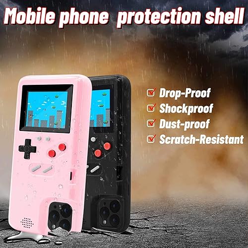 Miniatura 2 de LucBuy Gameboy - Carcasa protectora para iPhone, diseño retro con 36 juegos pequeños, pantalla a todo color, a prueba de golpes para iPhone X  Xs