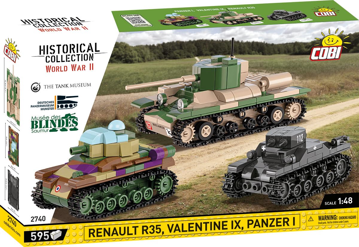 COBI Renault R35, Valentine IX, Panzer I