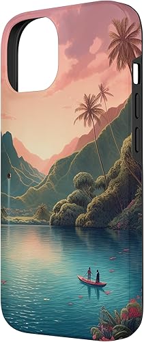 Miniatura 5 de iPhone 1212 Pro Tropical Hawaii Ocean Beach - Palmeras - Funda de surfista hawaiano