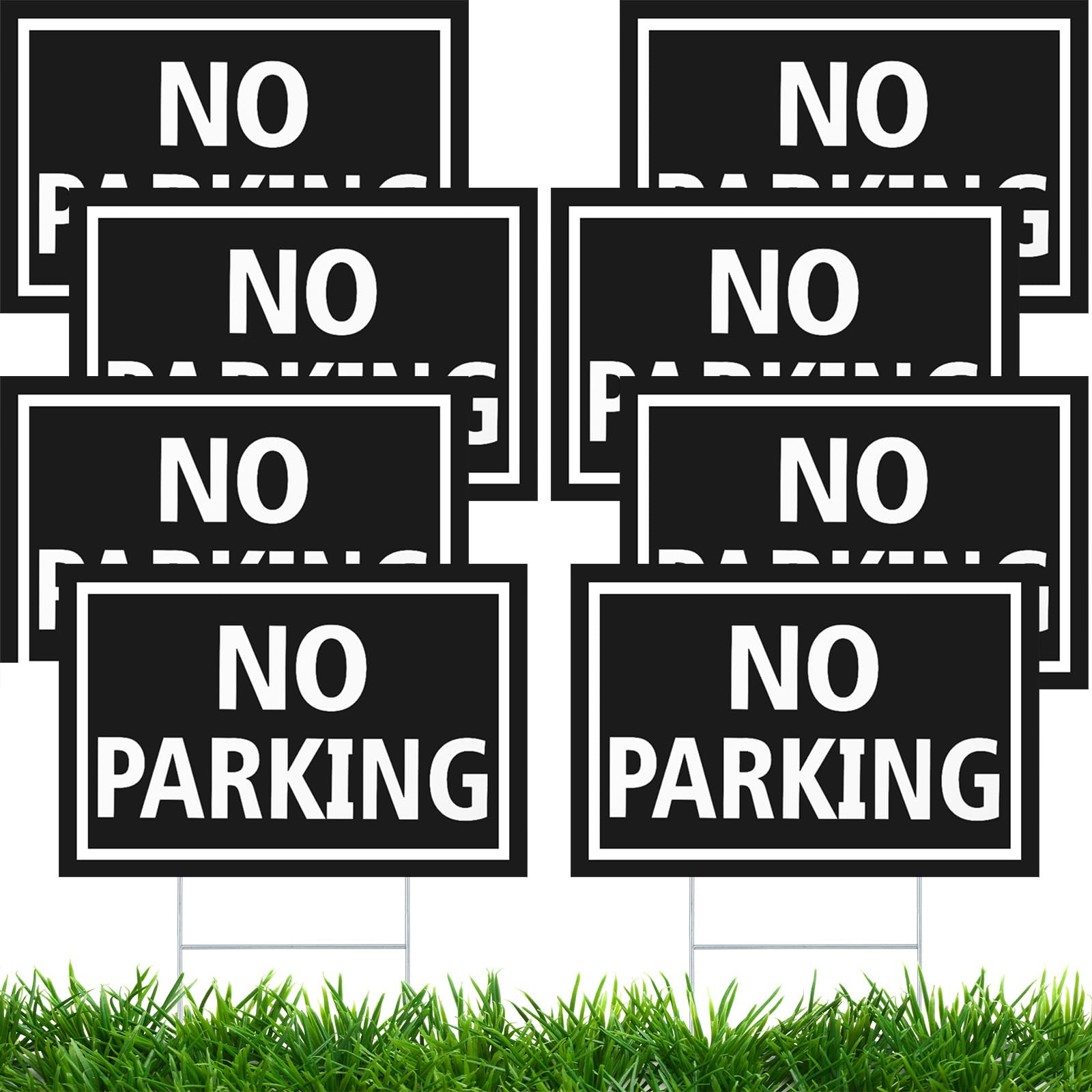 Panneau No Parking extérieur étanche pour bloquer les voitures dans la cour