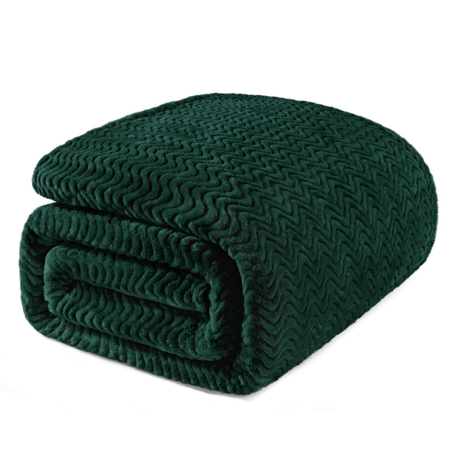 Exclusivo Mezcla King Size Fleece Blanket for Bed 230x265 CM Cozy Lightweight Blankets for All Season Decorative Giftable Fuzzy Plush Wave Textured Suitable for Women Men