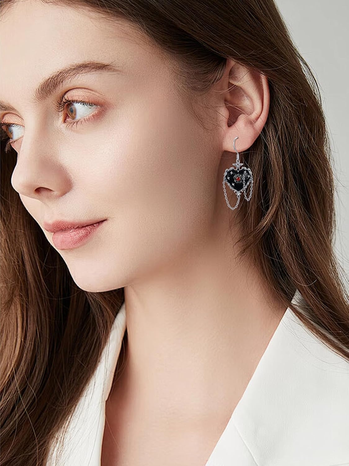 Animal/Leaf/Gothic Dangle Earrings 925 Sterling Silver Animal/Leaf/Gothic Dangle Drop Earrings Easter/Halloween/Christmas Jewelry Gifts for Women Her - Image 2